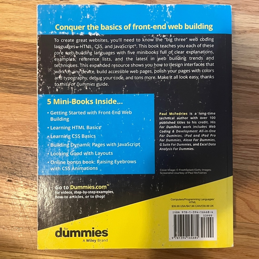 Html, Css, & JavaScript All-In-One for Dummies -- Paul McFedries - Picture 2 of 2
